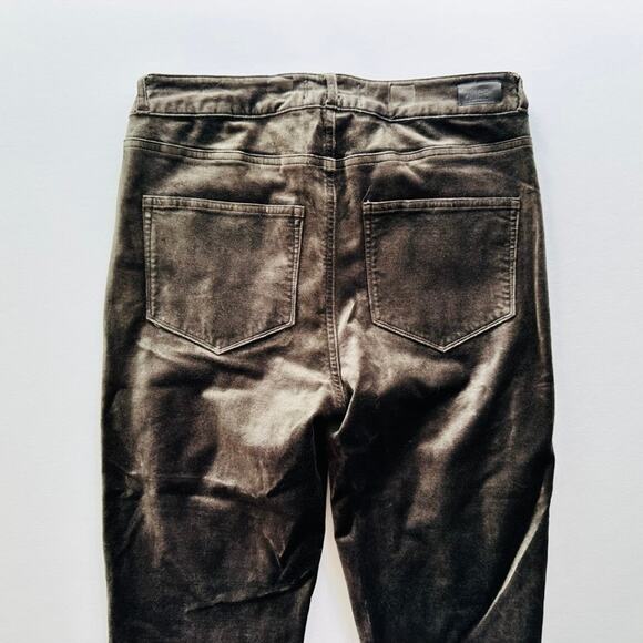 Paige Hoxton Velvet Ultra Skinny Jeans Size 27 Juniper Brown Stretch High Rise - Picture 6 of 9